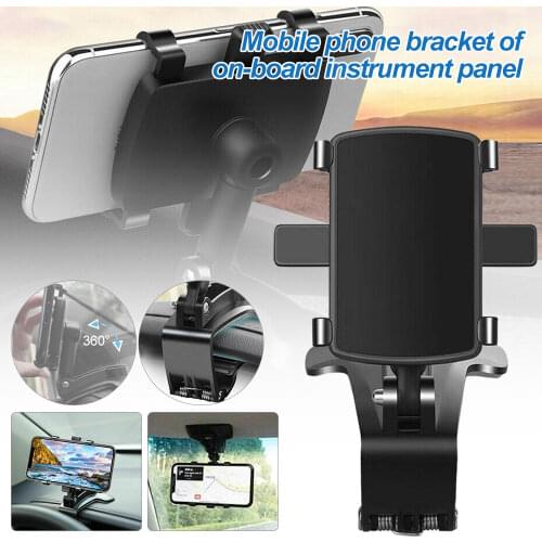 1Pcs Universal 360 Rotatable Cell Phone Car Dashboard Holder Stand Bracket GPS Support Clip Spida Mount For Mobile Phone
