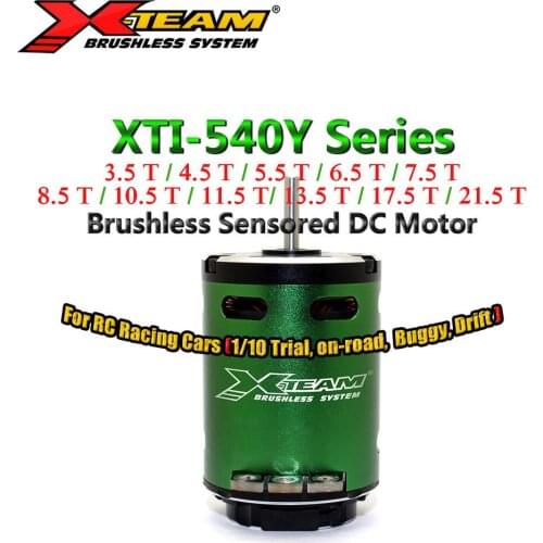 X-TEAM 540Y Series 3.5T 4.5T 5.5T 6.5T 7.5T 8.5T 10.5T 11.5T 13.5T 17.5T 21.5T Sensored Brushless Motor for 1/10 RC Car