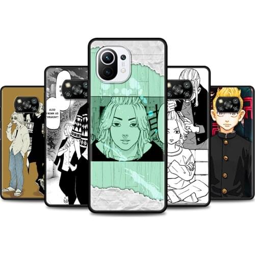 Case For Poco X3 M3 Pro NFC F1 Caso Soft Para for Mi Note 10 Lite Capa for Mi CC9 Pro CC9E A3 A2 Coque Tokyo Revengers Draken