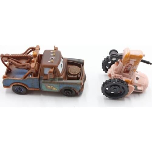 Disney Pixar Cars Mater And Tracter Chewall 1:55 Scale Diecast Metal Alloy Modle Cute Toys Car For Children Gifts