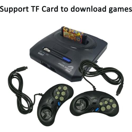 For Original Sega MegaDrive MD2 Mini TV Video Game Console Joystick 16 Bit AV output Double Wired Gamepads Controller Dropshipp