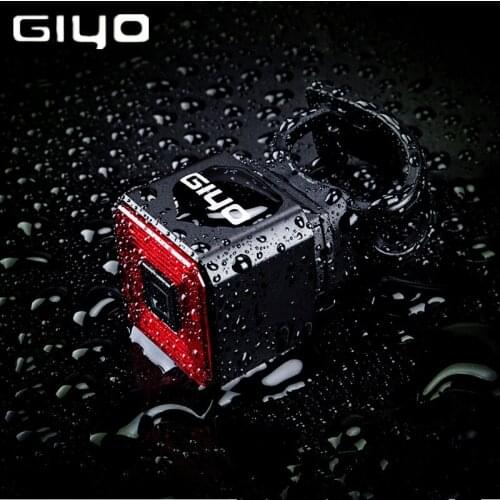 GIYO Smart Bicycle Light Rear Taillight Bike Accessories Auto On/Off USB Rechargeable Stop Signal Brake Lamp LED Safety Lantern