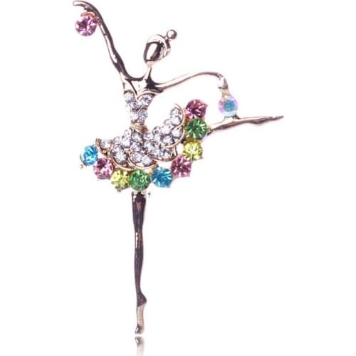 Hot sale contracted to be full of vogue to be full of the ballet person beautiful modelling brooch