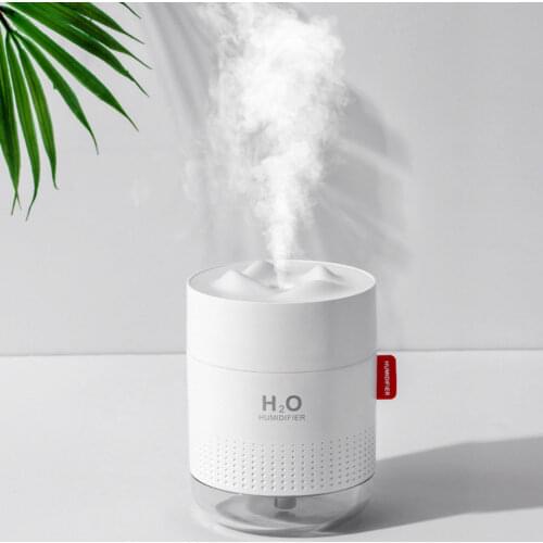 500ml Mini USB Charge Humidifier Students Dormitory Office Desktop Mute Cute Snow Mountain air Humidifier