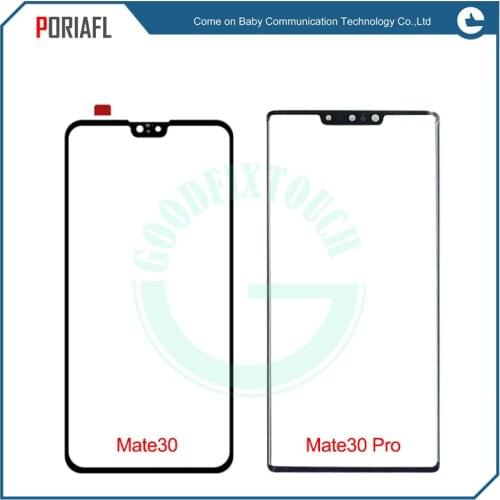 For huawei mate30 Outer Screen Front Glass Cover LCD Touch Screen Lens For Huawei mate 30 Pro glass lens repair patrs
