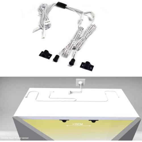 New DC 5V-24V Infrared Hand Wave Sensor Switch Single/Double Hand Sweep detector Switch for Wardrobe Cabinet Door LED Ligh