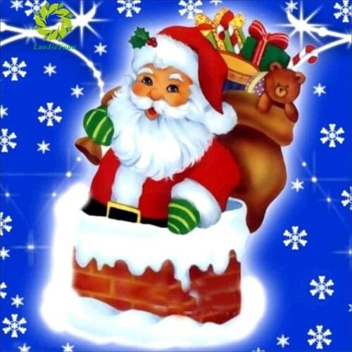 OSH 5D DIY Full Diamond Painting Cute Christmas father Embroidery Mosaic Cross Stitch Home Decorative Diamond Painting