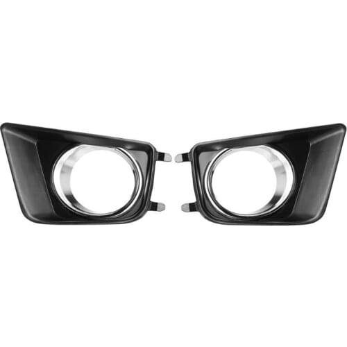 Front Bumper Fog Light Lamp Bezel Left/Right Hand Trim for Tacoma 2012-2015 High Quality Fog Light Bezels Black