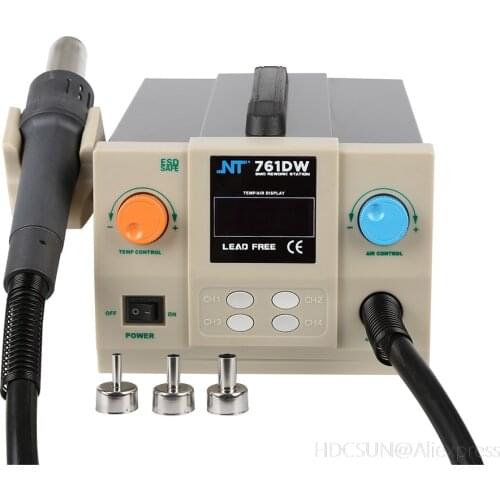Hot Air Gun 761DW 700W BGA Rework Desoldering Solder Station Soldering Heat Air Gun Station For SMD SMT Welding Repair Tools