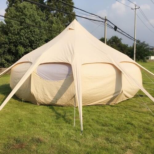 Cotton canvas luxury glamping tent bell tent