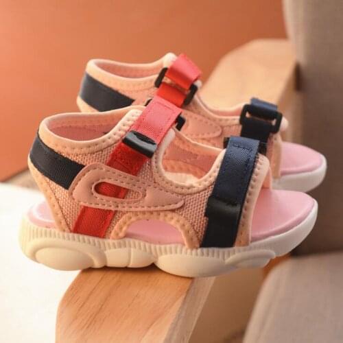 New Summer childrens sandals baby toddler shoes girls beach soft bottom non-slip boys sports sandals Size 21-30