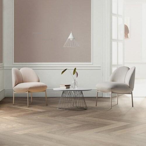 Apartment Dormitory Villa Back Sofas Modern Minimalist Front Desk Balcony Lounge Chairs for Designer Bedroom Hotel Pub Lazy Sofa