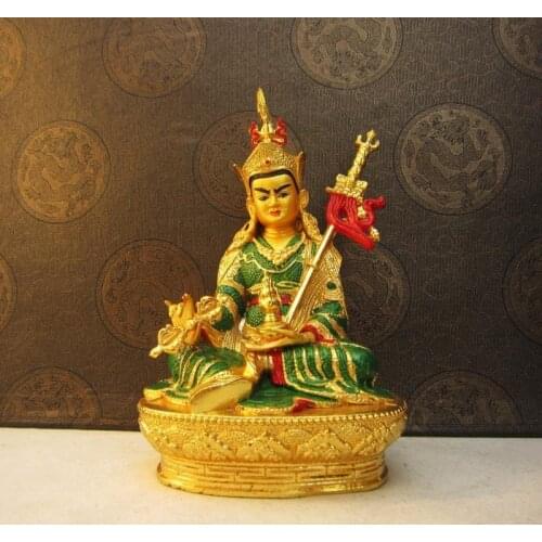 Tibetan Buddhism, Padmasambhava, painting the Lotus-born, statue of Buddha, figure, ornaments