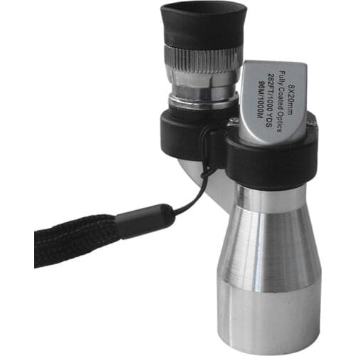 ELOS-Mini 8X20HD Corner Optical Monocular Telescope Focuser Outdoor Hiking Climbing Wilderness Expedition Microscope Eyepiece
