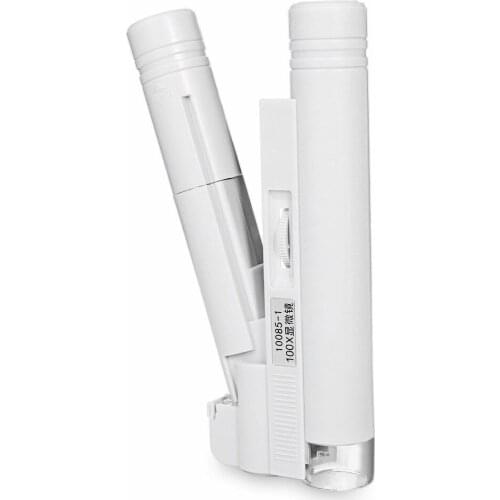 Mini 100X with LED light microscope double tube microscope magnifying glass wholesale