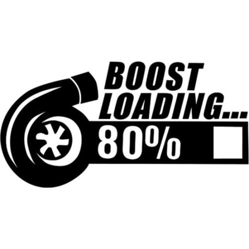 TURBO BOOST LOADING Funny Car,Van,Window,Bumper JDM DUB PUG Vinyl Decal Sticker Motorcycle