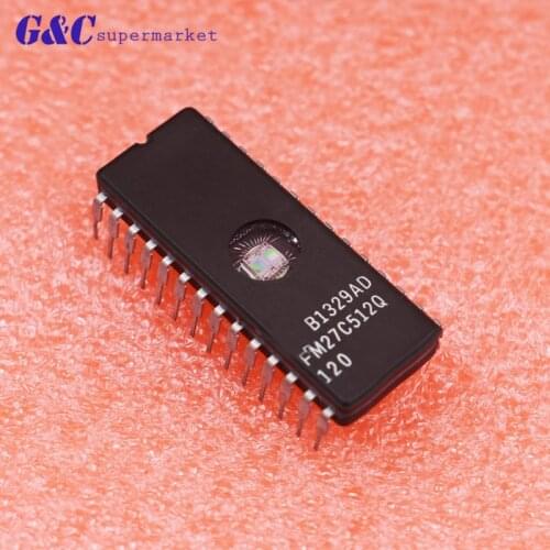1/5PCS FM27C512Q-120 DIP-28 FM27C512Q IC Encapsulation NEW diy electronics