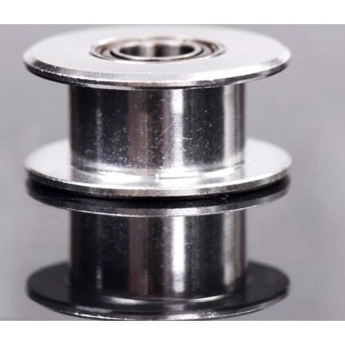 1pcs Smooth Idler Pulley 2GT 20 Tooth Synchronous Wheel Pulley Wheel Passive Idler Pulley Wheel Bore 5mm