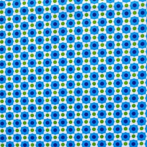 1 yard Cotton Twill Fabric for sewing pathwork, dress, cloth, bedding - Dot and patch (width=160cm,165g)