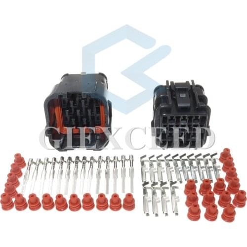 14 Pin MG640352 MG610350 Waterproof Electrical Terminal Auto Connector Sealed Male Female Cable Socket