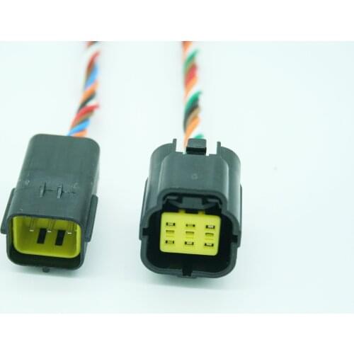 6 Pin/Way AMP Tyco Male Female Econoseal Waterproof Connector Accelerator Pedal Plug Wire Pigtail 174262-2 174264-2/174265-7