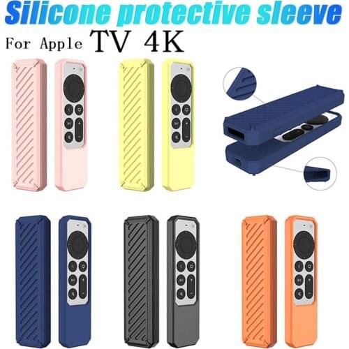 6 Silicone Protective Case Cover For -Apple TV -4th Generation 4K Siri Remote Control Anti-Slip Shockproof Shell Skin Sleeve