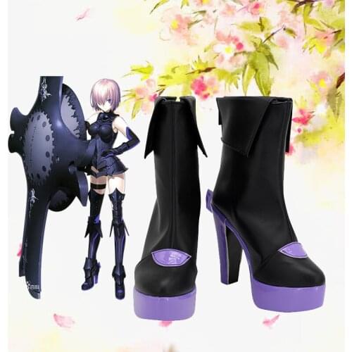 Anime Fate Grand Order FGO Mash Kyrielight Boots Cosplay Anime Shoes