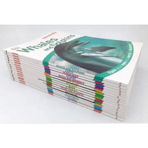 5-12 year Childrens English story book eyewonder english picture book help child be reader early education book 15pc/set