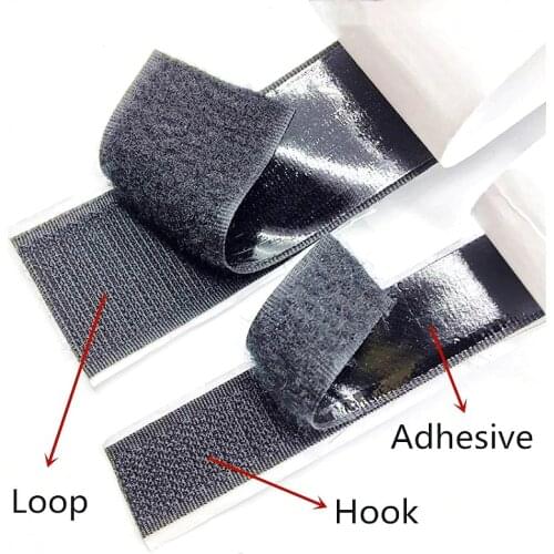 20 Yards Flex Tape Hook and Loop Fastener Nylon Sticker Disks Tape with Super Glue Sewing Camo Shoes Clothing Accessories Hooks