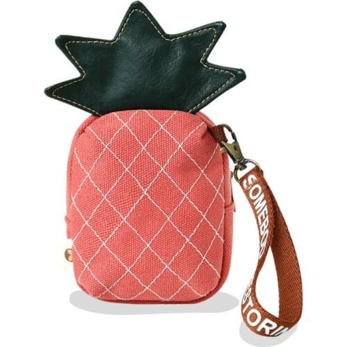 Canvas Zero Wallet Fruit Red Envelope Summer Hand Caught Cosmetic Bag Mouth Girl Lovely Small Receive Bag