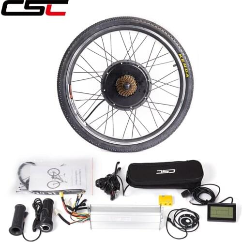 Electric Bicycle Conversion Kit 48V 500W Motor Wheel Bluetooth Option , EBIKE for 20 24 26 28 29in 700C Bike