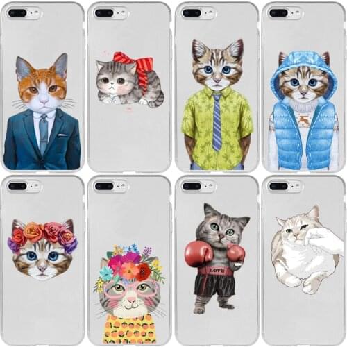 Cat Cute Kitten Boxing Clothes Cover Case for Xiaomi Redmi K20 K30 4X 4A 5A 6A 7A 8A 9C 9A Pro Plus