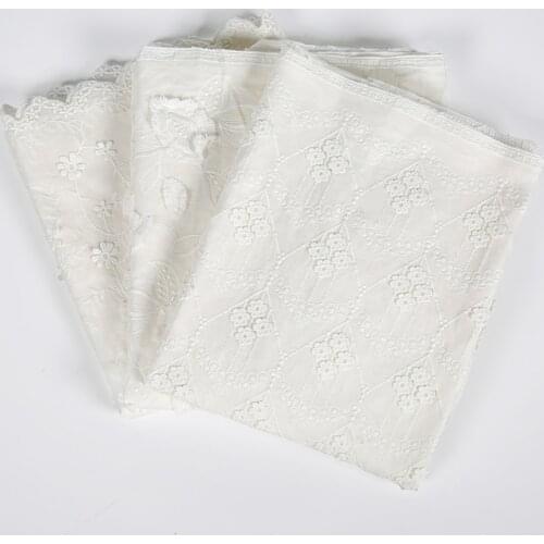 Cusack Off White 3D Embroidered Flower 100 x 130 cm Lace Fabric for Women Dress Costumes Home Textiles Sewing DIY 3 Model