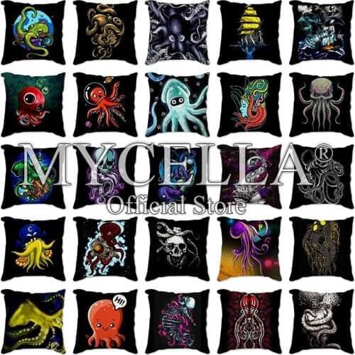 Cartoon octopus Cushion Cover Decorative Sofa Pillow Cover Case Seat Car Home Decor Throw Pillowcase Christmas Decoration