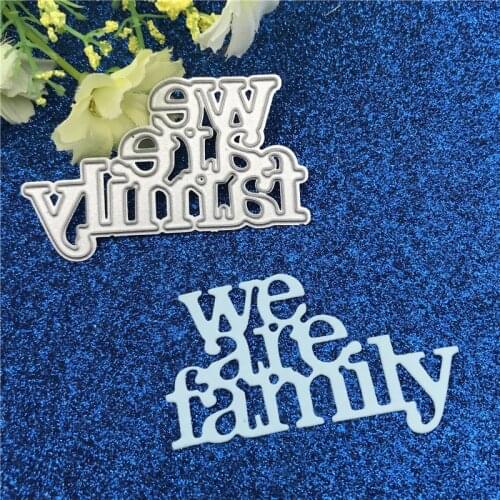 We family Metal Cutting Dies Stencils For Card Making Decorative Embossing Suit Paper Cards Stamp DIY