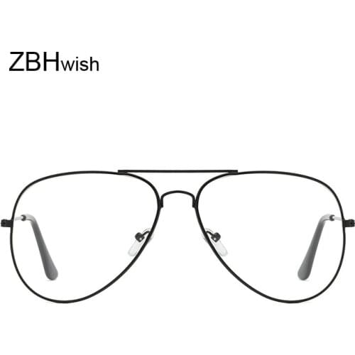 Hot Classic Clear Glasses Gold Frame Vintage Glasses Women Men Optical Aviation Eyeglasses Transparent Clear Oculos