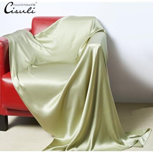 CISULI100% Natural Silk Satin Bed Blanket New Arrival Big Size110X200cm Christmas Decorations For Home Silk Cover Winter Blanket