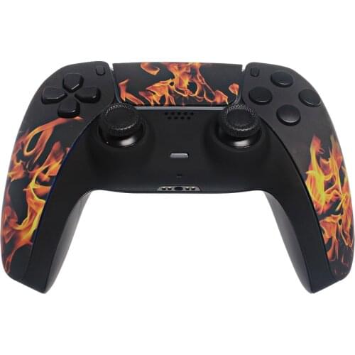 For PS5 Wireless Joystick Controller DIY Replacement Faceplate Front Shell Strips Housing Cover Case