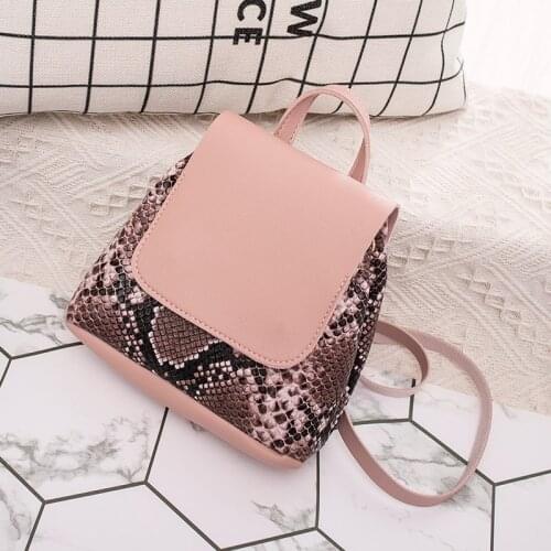 1 Pcs Women Lady Backpack PU Leather Magnetic Buckle Fashion For Travel Mobile Phone Best Sale-WT