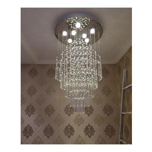 Nordic minimalist living room chandelier designer art villa double acrylic large chandeliers led lighting fixture led big lamps