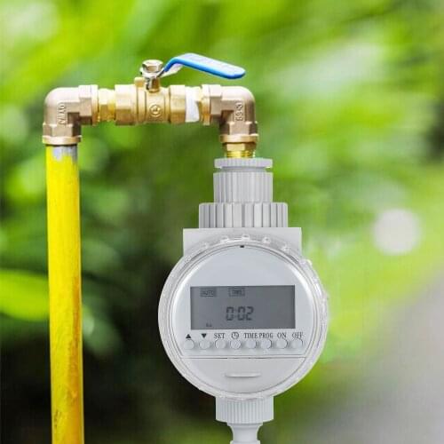 Solar Powered Water Irrigation Timer Electronic Programmable Automatic Watering Controller Hose Faucet Timer with LCD Display