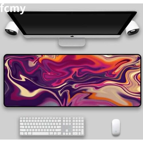 XXL Gaming Mouse Pad Art Table Computer Mousepad Large Rubber Gamer Soft Mause Pad XL Abstract Keyboard Desk Play Mats 300x800mm