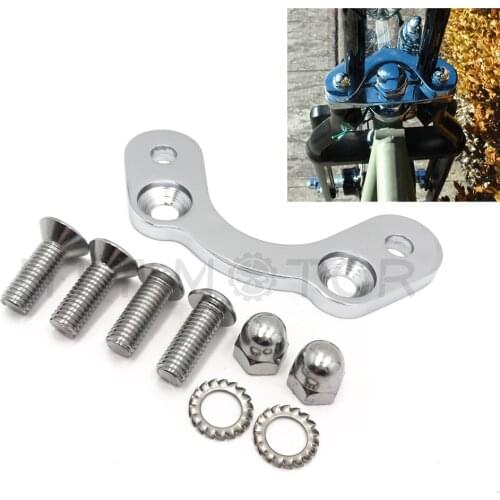 Aftermarket Free shipping motorcycle parts Springer Handlebar Tree Adapter Top Clamp 3.5" Wide Risers For Harley DNA Paughco