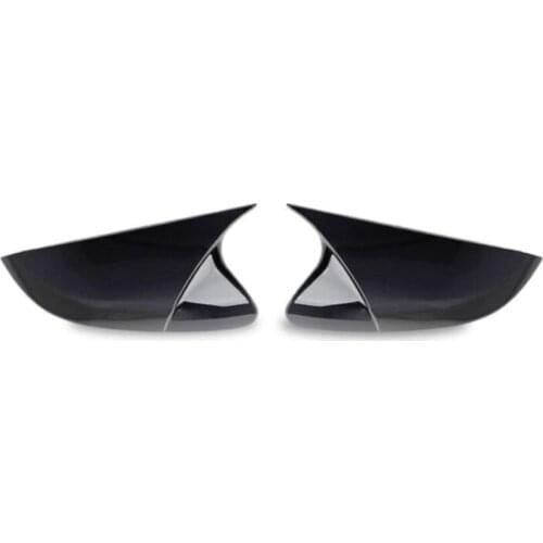 For Opel Astra H Batman Bat Mirror Cover Tempered Pianoblack 2004-2009