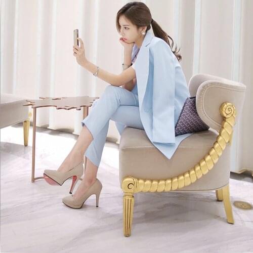 Women pant suits formal Suit female spring autumn fashion temperament slim office ladies commercial OL uniform two-piece suit