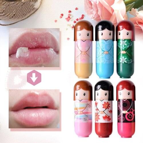 1 Pcs Cartoon Cute Lip Balm Moisturizing Nourishing Reduce Lip Lines Anti-cracking Lipstick Long-lasting Makeup (shipped Random)