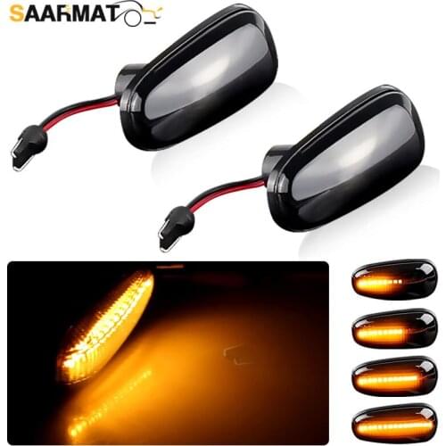 2×Dynamic LED Fender Turn Signal For Opel Astra G 1998-2009 Zafira A 1999-2005 Side Marker Lights lamps 2000 2001 2002 2003 2004