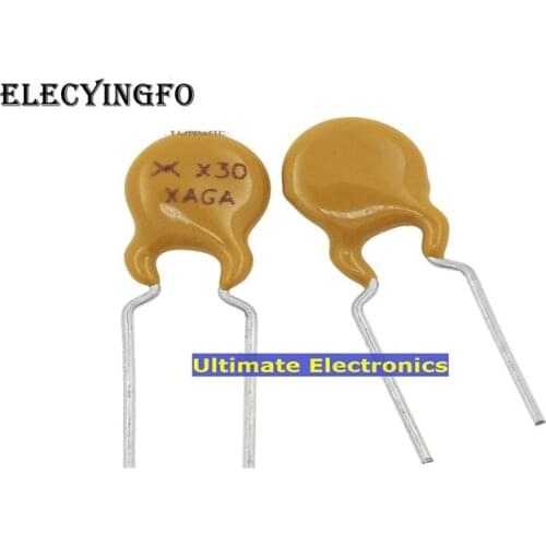 30pcs PTC Resettable fuse RXEF030 72V 0.3A 300MA