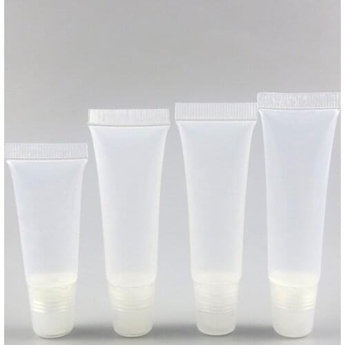 50 x 5g 8g 10g 15g Plastic Soft Bottle Facial Cleanser Hand Cream Squeeze Tube Concealer Foundation Lotion Cosmetic Bottle