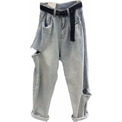 ALGUES Womens Boyfriend Jeans